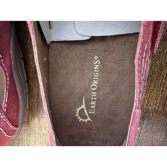 Earth Origins Swirl Pink Suede Mary Jane Shoe Hook & Loop Strap Women's US 9 - Picture 8 of 13
